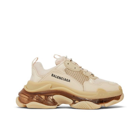Balenciaga Cream and Tan Sneakers - Picture 1 of 2